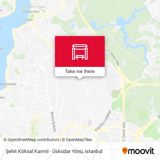 Şehit Köksal Karmil - Üsküdar Yönü map