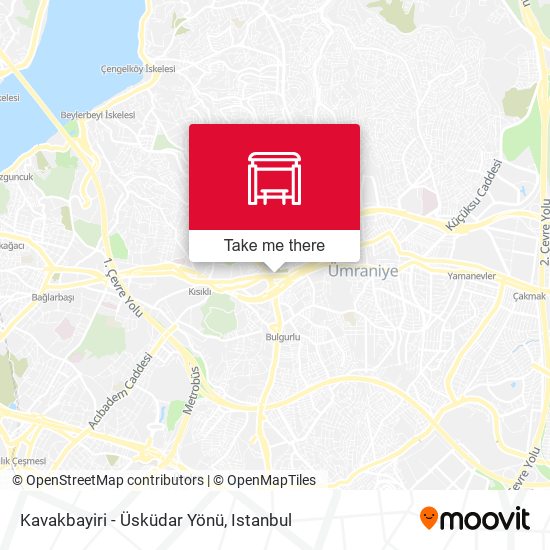 Kavakbayiri - Üsküdar Yönü map