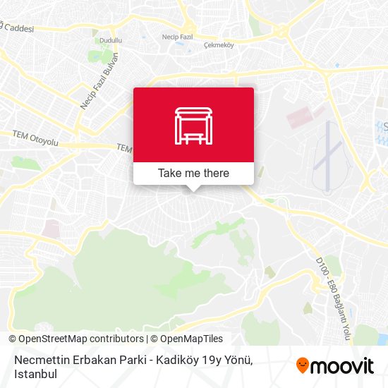 Necmettin Erbakan Parki - Kadiköy 19y Yönü map
