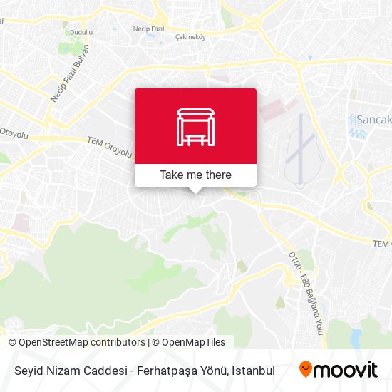 Seyid Nizam Caddesi - Ferhatpaşa Yönü map