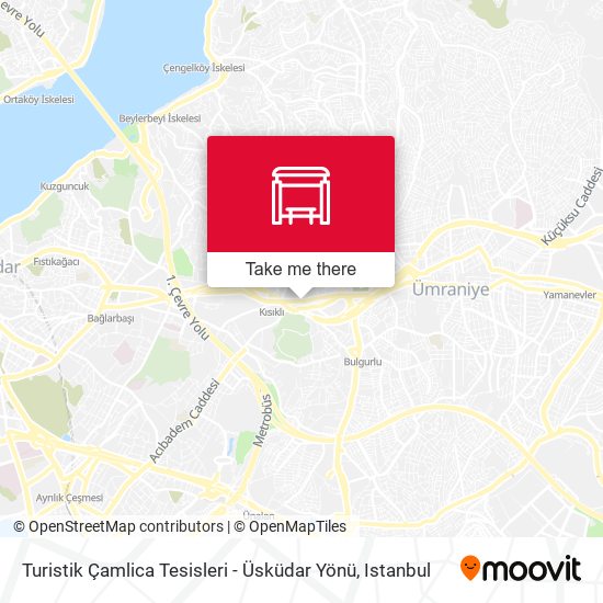 Turistik Çamlica Tesisleri - Üsküdar Yönü map