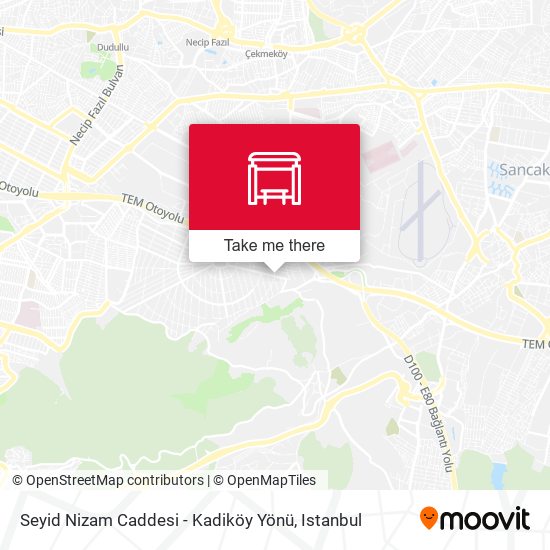Seyid Nizam Caddesi - Kadiköy Yönü map