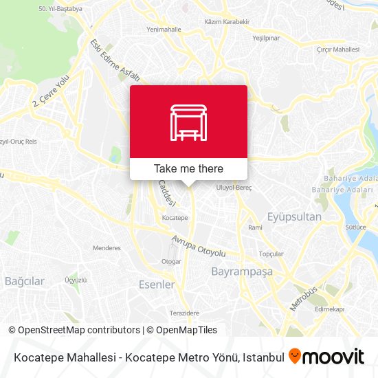Kocatepe Mahallesi - Kocatepe Metro Yönü map