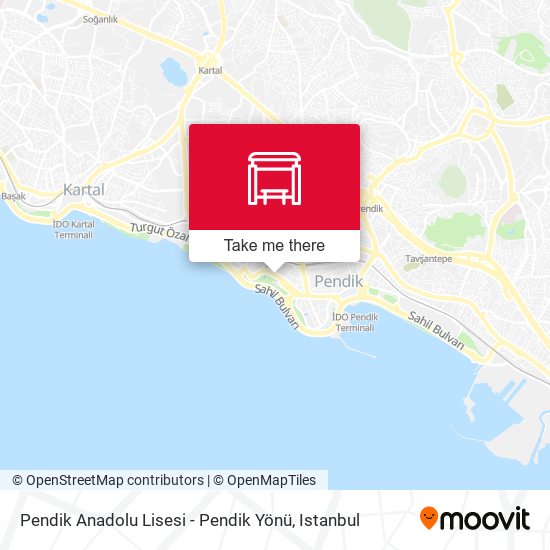 Pendik Anadolu Lisesi - Pendik Yönü map