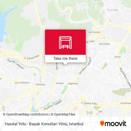 Hasdal Yolu - Başak Konutlari Yönü map