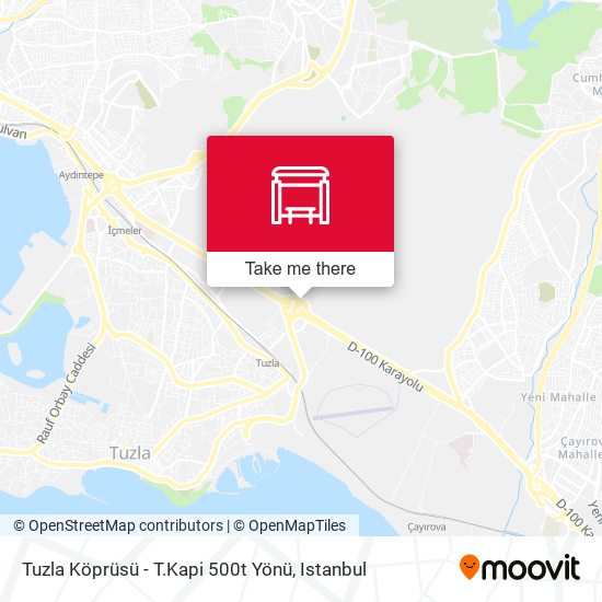 Tuzla Köprüsü - T.Kapi 500t Yönü map