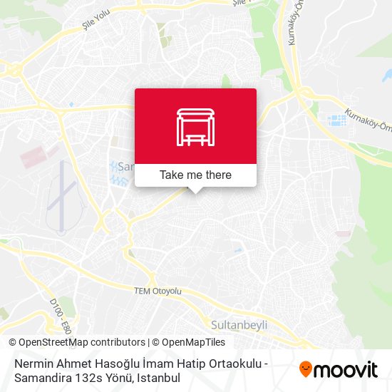 Nermin Ahmet Hasoğlu İmam Hatip Ortaokulu - Samandira 132s Yönü map
