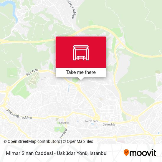Mimar Sinan Caddesi - Üsküdar Yönü map