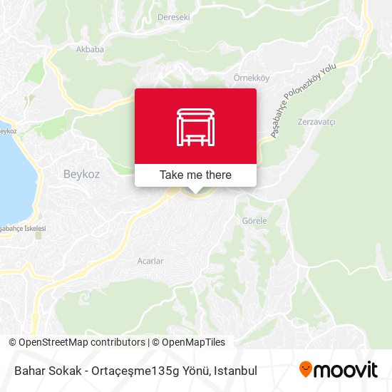 Bahar Sokak - Ortaçeşme135g Yönü map