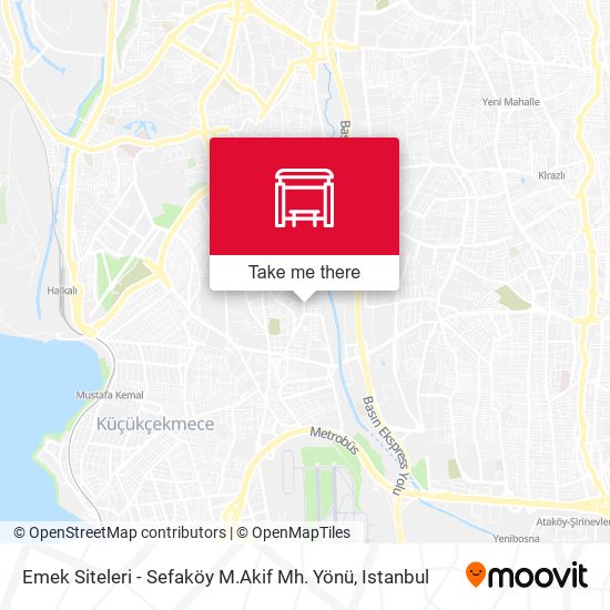 Emek Siteleri - Sefaköy M.Akif Mh. Yönü map