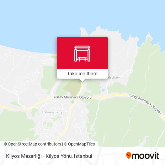 Kilyos Mezarliği - Kilyos Yönü map