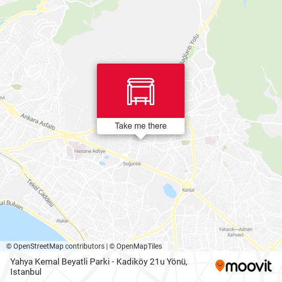 Yahya Kemal Beyatli Parki - Kadiköy 21u Yönü map
