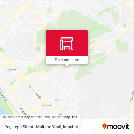 Yeşiltepe Sitesi - Maltepe Yönü map
