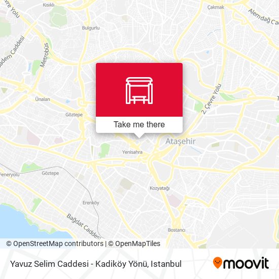 Yavuz Selim Caddesi - Kadiköy Yönü map