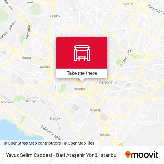Yavuz Selim Caddesi - Bati Ataşehir Yönü map
