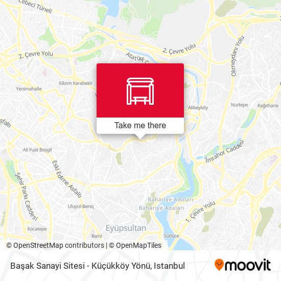 Başak Sanayi Sitesi - Küçükköy Yönü map