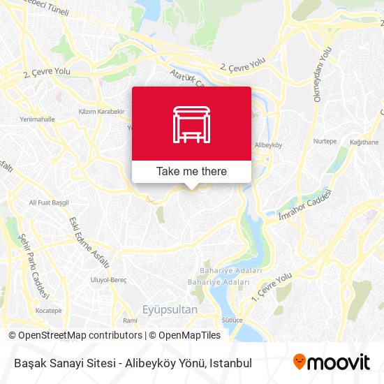Başak Sanayi Sitesi - Alibeyköy Yönü map