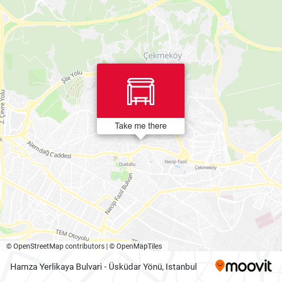 Hamza Yerlikaya Bulvari - Üsküdar Yönü map