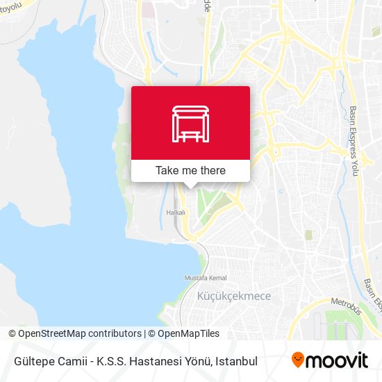 Gültepe Camii - K.S.S. Hastanesi Yönü map