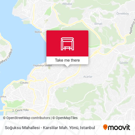 Soğuksu Mahallesi - Karslilar Mah. Yönü map