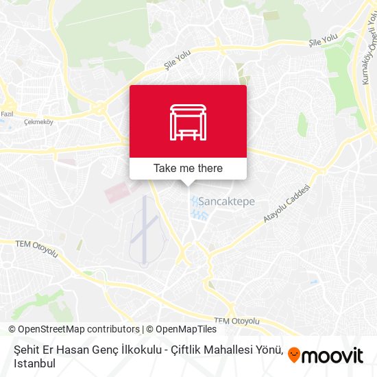 Şehit Er Hasan Genç İlkokulu - Çiftlik Mahallesi Yönü map