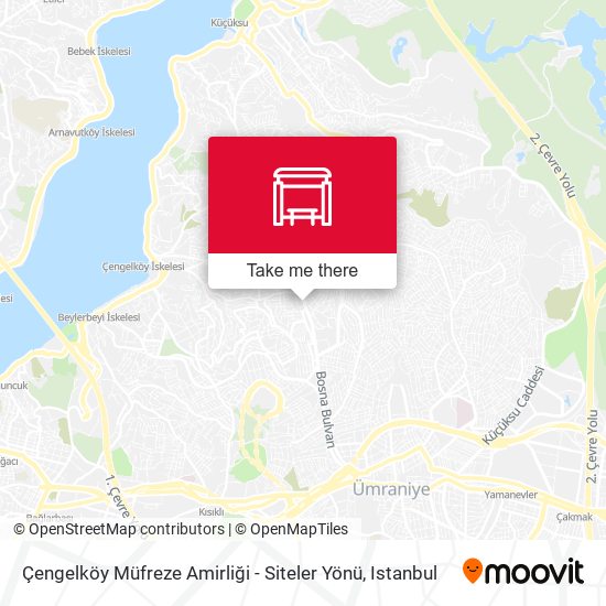 Çengelköy Müfreze Amirliği - Siteler Yönü map