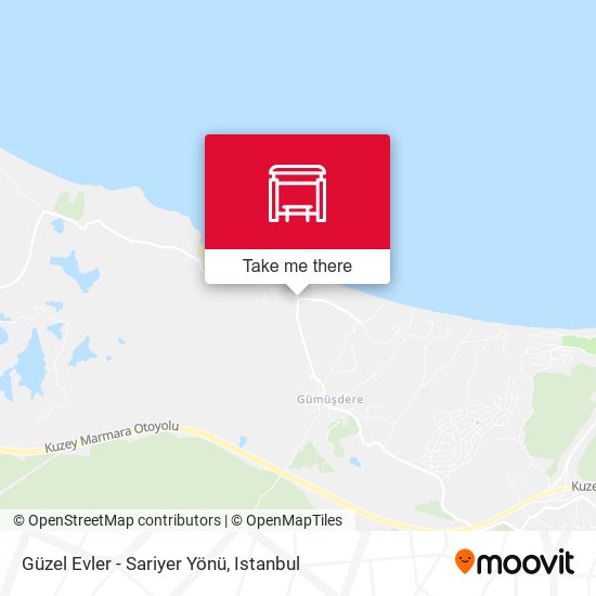 Güzel Evler - Sariyer Yönü map