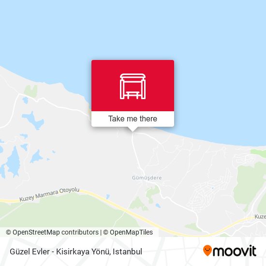 Güzel Evler - Kisirkaya Yönü map