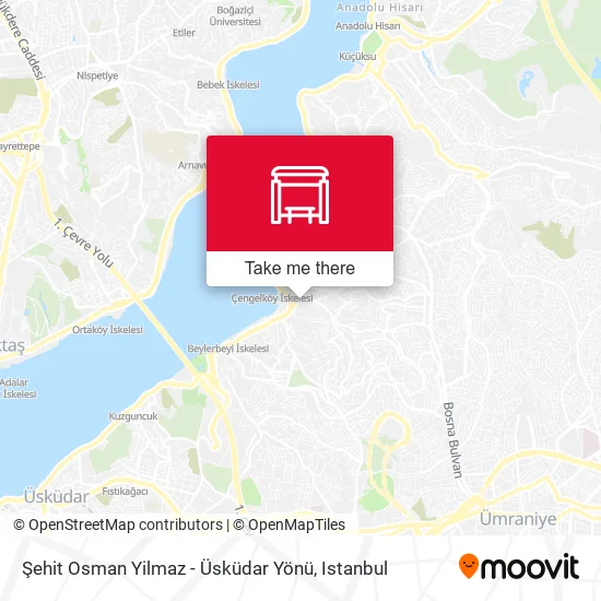 Şehit Osman Yilmaz - Üsküdar Yönü map
