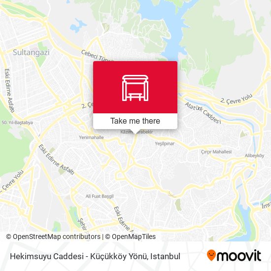 Hekimsuyu Caddesi - Küçükköy Yönü map