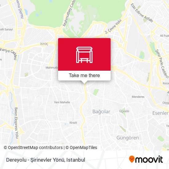 Dereyolu - Şirinevler Yönü map