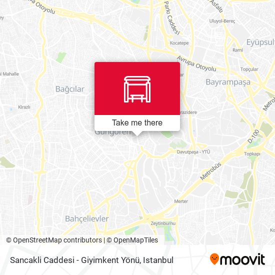 Sancakli Caddesi - Giyimkent Yönü map