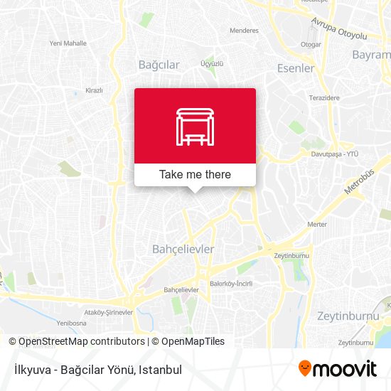 İlkyuva - Bağcilar Yönü map