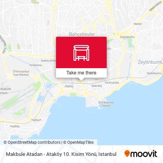 Makbule Atadan - Ataköy 10. Kisim Yönü map