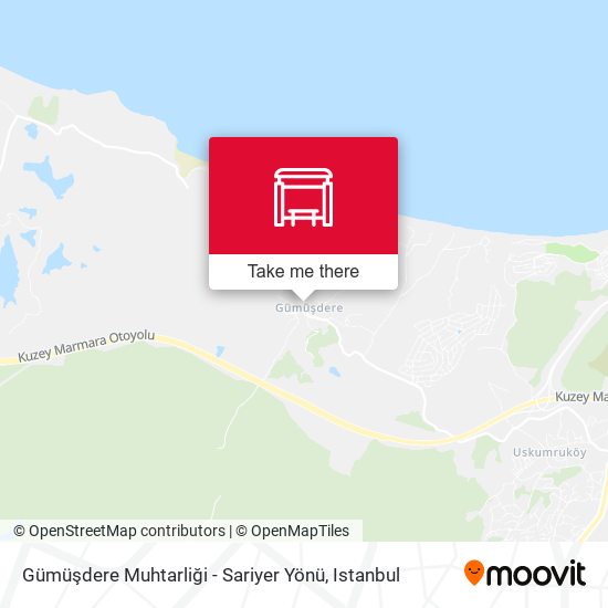 Gümüşdere Muhtarliği - Sariyer Yönü map