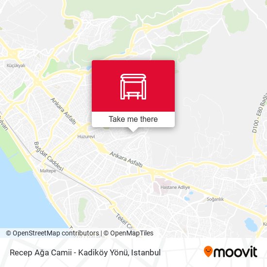 Recep Ağa Camii - Kadiköy Yönü map