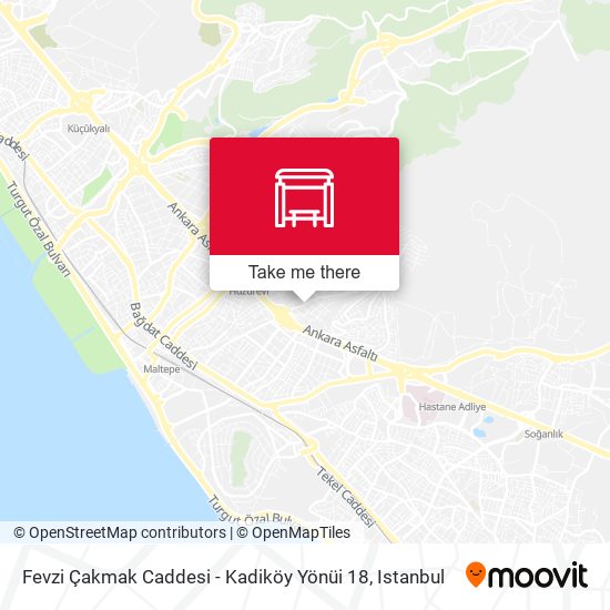 Fevzi Çakmak Caddesi - Kadiköy Yönüi 18 map