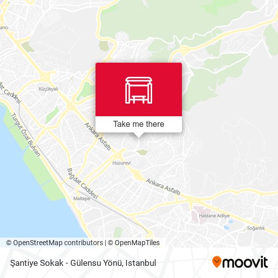 Şantiye Sokak - Gülensu Yönü map