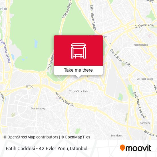 Fatih Caddesi - 42 Evler Yönü map
