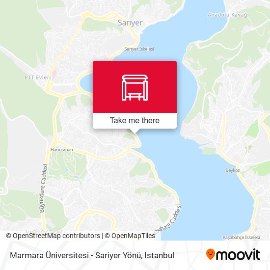 Marmara Üniversitesi - Sariyer Yönü map