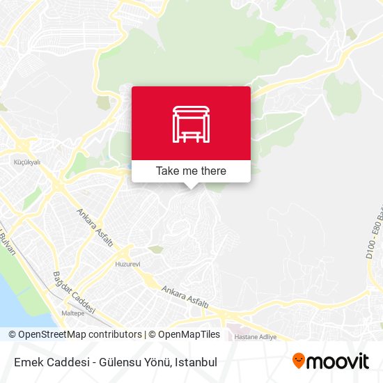 Emek Caddesi - Gülensu Yönü map