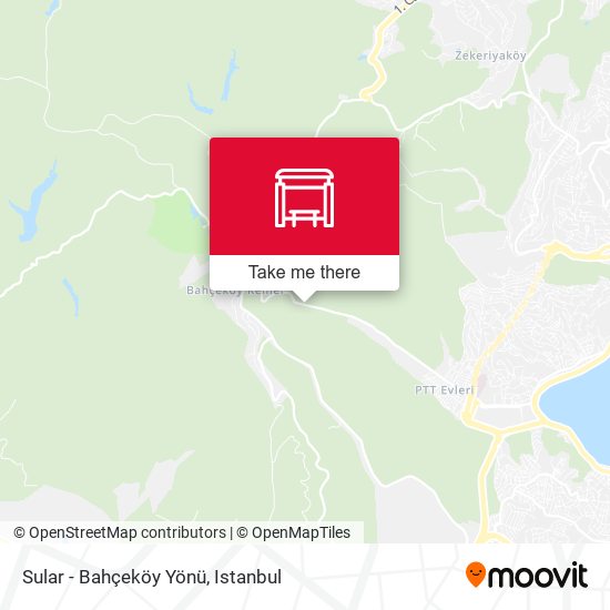 Sular - Bahçeköy Yönü map