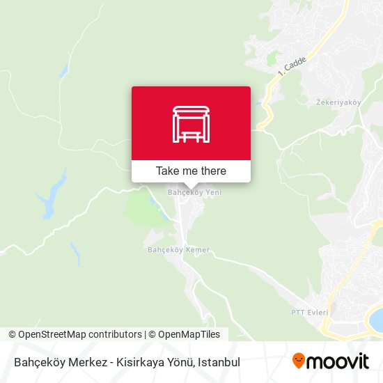 Bahçeköy Merkez - Kisirkaya Yönü map