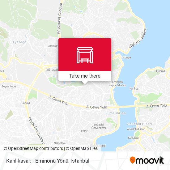 Kanlikavak - Eminönü Yönü map
