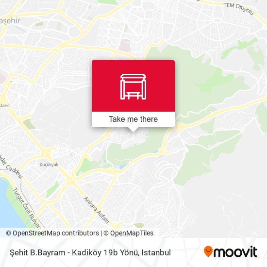 Şehit B.Bayram - Kadiköy 19b Yönü map