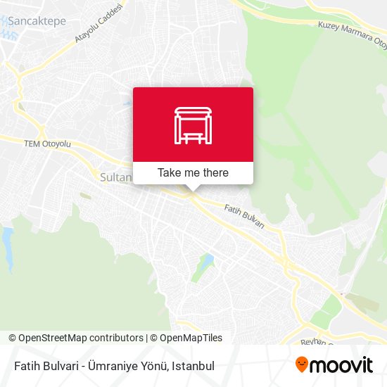 Fatih Bulvari - Ümraniye Yönü map