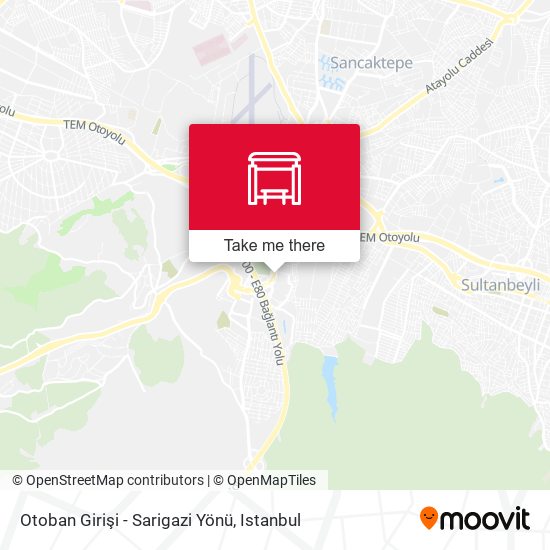 Otoban Girişi - Sarigazi Yönü map