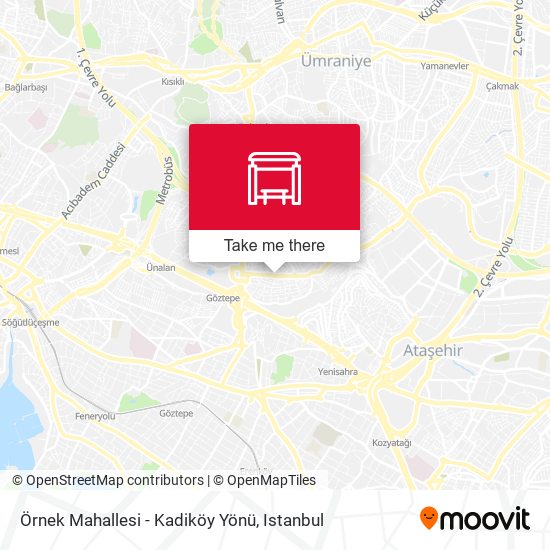 Örnek Mahallesi - Kadiköy Yönü map