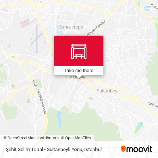 Şehit Selim Topal - Sultanbeyli Yönü map