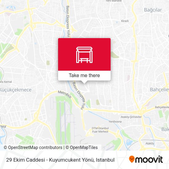 29 Ekim Caddesi 3429 Ekim Caddesi - Kuyumcukent Yönü map